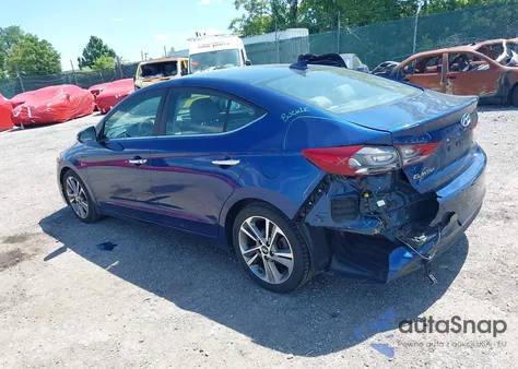 2017 Hyundai Elantra Limited из США, поврежденный, VIN 5NPD84LF6HH059344